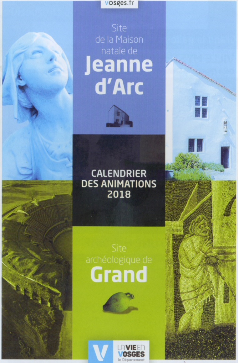 
				Site de la Maison natale de Jeanne d'Arc - Calendrier des Animations 2018